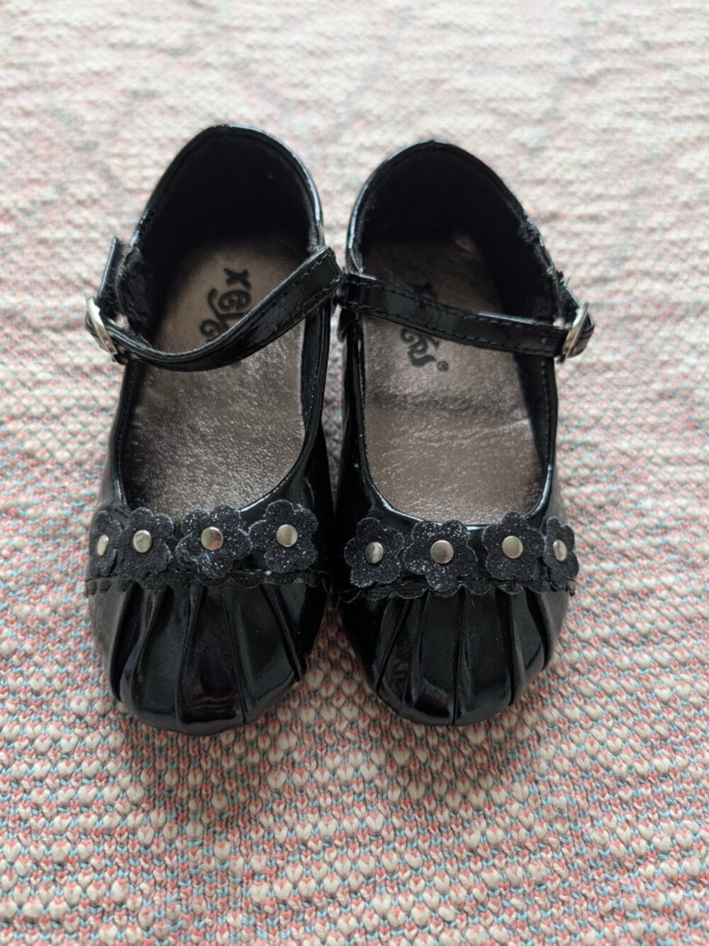 Black Patent Leather Toddler Girls Shoes Size 5